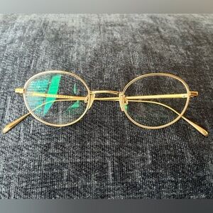 Warby Parker Hammett Gold Round Eyeglass Frames